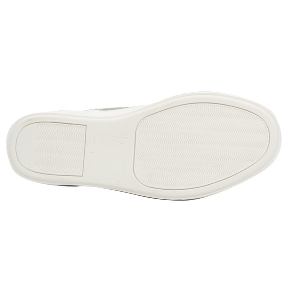 Black Round Toe Canvas Elastic Slip On Loafer Shoe - Picture 6 of 8